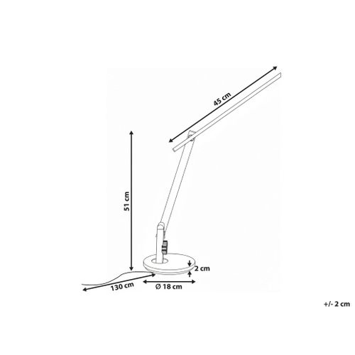 Lampe De Bureau LED Cetus Avec Variateur Gris