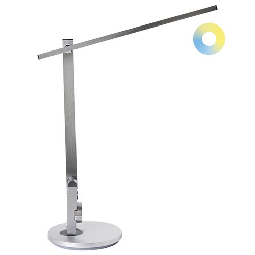 Lampe De Bureau LED Cetus Avec Variateur Argenté