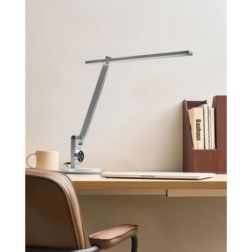 Lampe De Bureau LED Cetus Avec Variateur Argenté