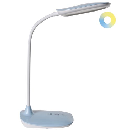 Lampe De Bureau LED Hydra Avec Variateur Bleu Clair