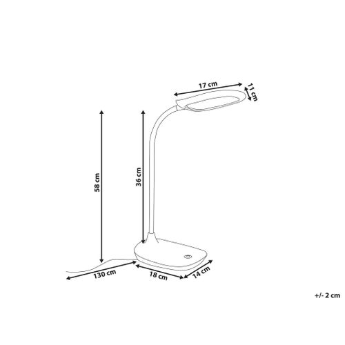 Lampe De Bureau LED Hydra Avec Variateur Bleu Clair