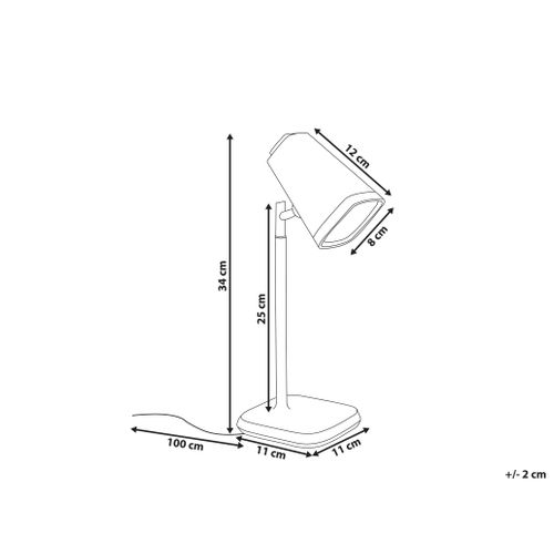 Lampe De Bureau LED Musca Avec Variateur Blanc
