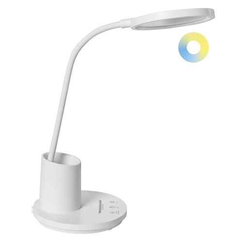 Lampe De Bureau LED Vela Avec Variateur Blanc