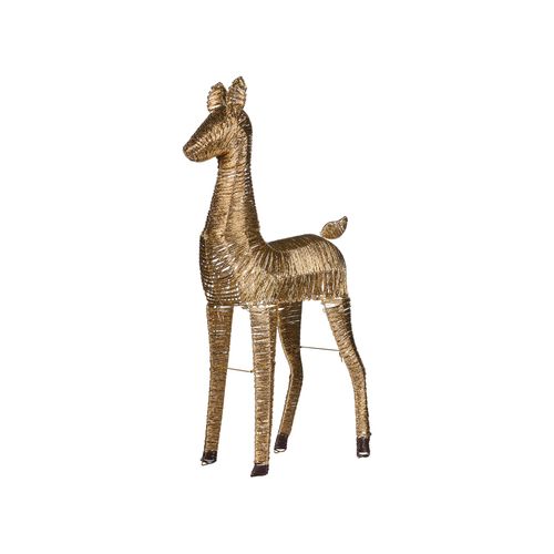 Décoration De Noël LED Akureyri Renne 110 Cm Doré