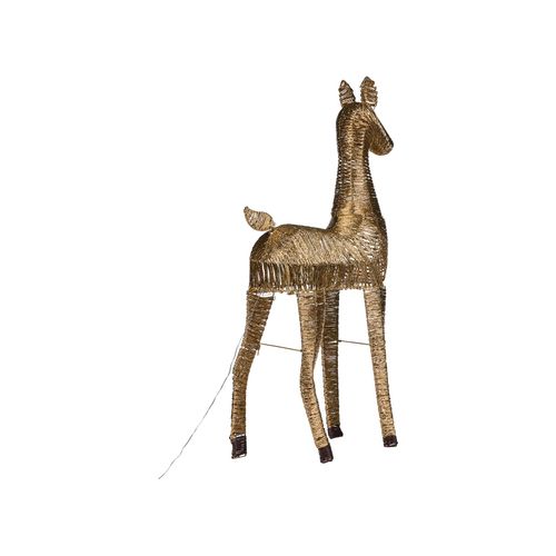 Décoration De Noël LED Akureyri Renne 110 Cm Doré