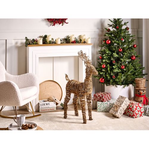 Décoration De Noël LED Grindavik Renne 97 Cm Naturel
