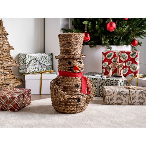 Décoration De Noël LED Olafsvik Bonhomme De Neige 52 Cm Naturel