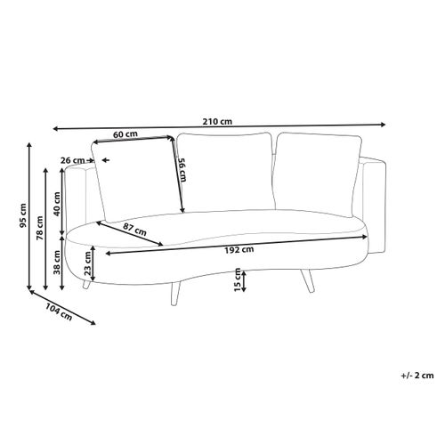 Canapé De Jardin 3 Places Parori Côté Gauche Beige