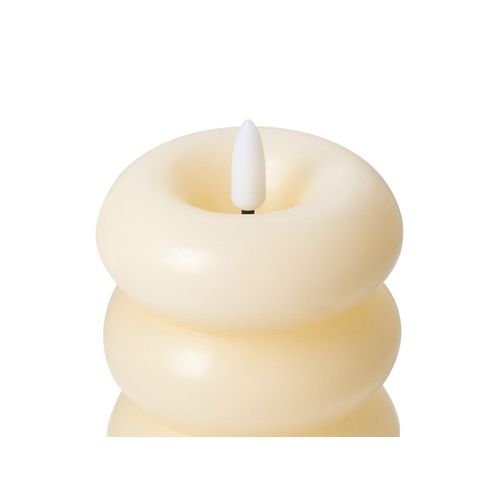 Lot De 3 Bougies LED Eternis 5/8/11 Cm Blanc Cassé