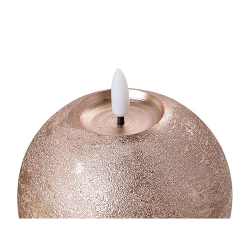 Lot De 3 Bougies LED Ambrosia 11 Cm Doré