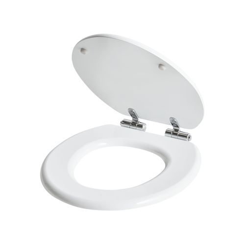 Abattant Wc Mazaruni Fermeture Douce Mdf Blanc