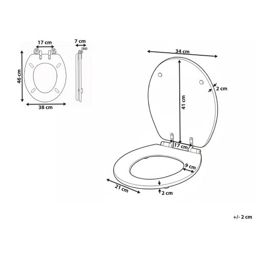 Abattant Wc Mazaruni Fermeture Douce Mdf Blanc