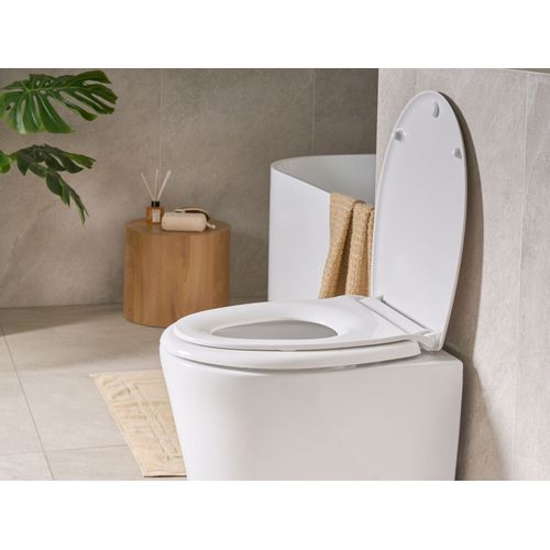 Abattant Wc Fagnano Fermeture Douce 2 En 1 Duroplast Blanc
