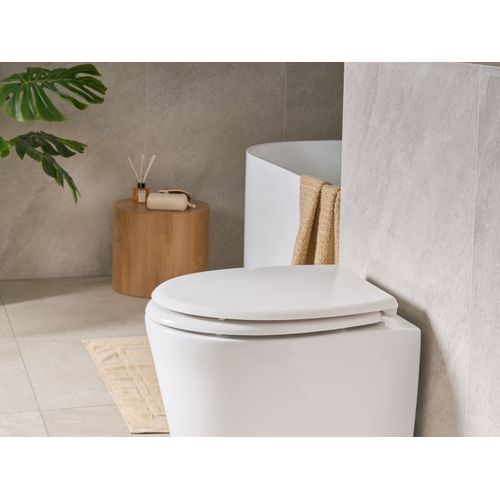 Abattant Wc Fagnano Fermeture Douce 2 En 1 Duroplast Blanc