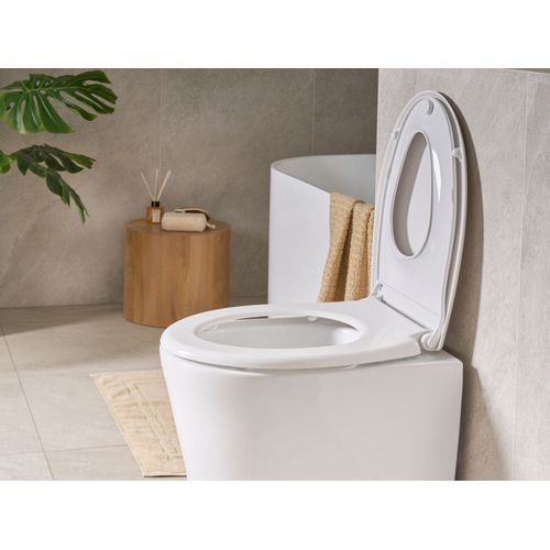 Abattant Wc Fagnano Fermeture Douce 2 En 1 Duroplast Blanc