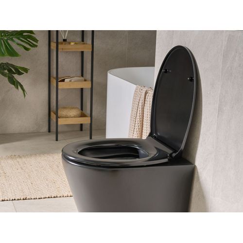 Abattant Wc Papuri Fermeture Douce Duroplast Noir