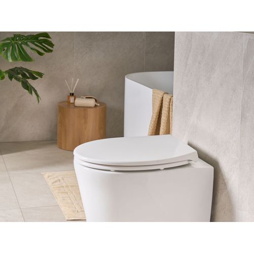 Abattant Wc Papuri Fermeture Douce Duroplast Blanc
