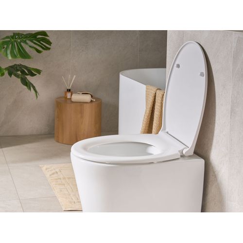 Abattant Wc Papuri Fermeture Douce Duroplast Blanc