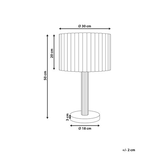Lampe à Poser Belessa Lin Beige Clair