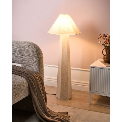 Lampadaire Dembi Lin Synthétique Beige Clair