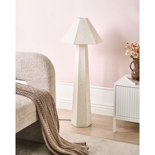 Lampadaire Dembi Lin Synthétique Beige Clair