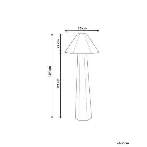 Lampadaire Dembi Lin Synthétique Beige Clair