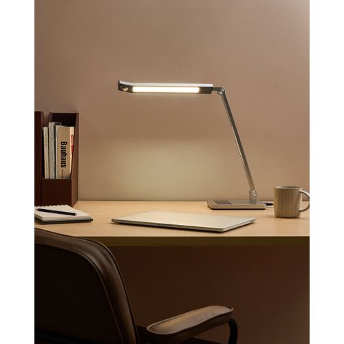 Lampe De Bureau LED Lepus Avec Détecteur De Mouvement Argenté