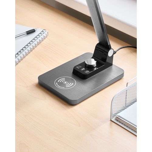 Lampe De Bureau LED Enif Avec Chargeur Sans Fil Noir