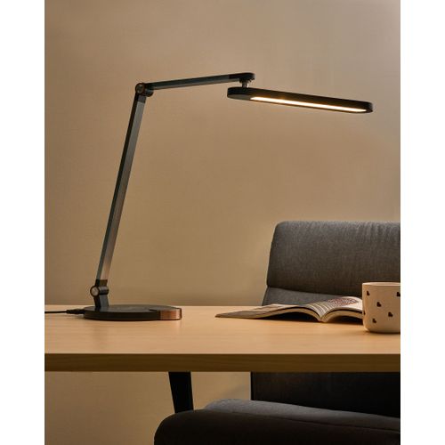 Lampe De Bureau LED Caroy Avec Chargeur Sans Fil Noir