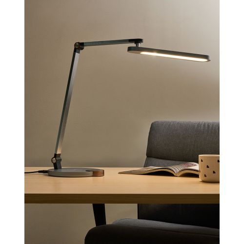 Lampe De Bureau LED Caroy Avec Chargeur Sans Fil Gris