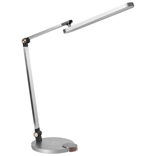 Lampe De Bureau LED Caroy Avec Chargeur Sans Fil Gris