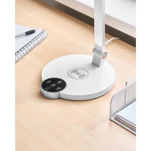 Lampe De Bureau LED Caroy Avec Chargeur Sans Fil Blanc