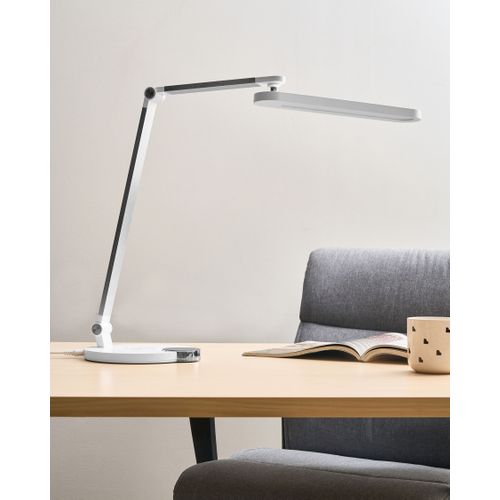 Lampe De Bureau LED Caroy Avec Chargeur Sans Fil Blanc