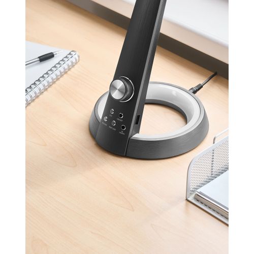 Lampe De Bureau LED Canopus Avec Port USB Noir