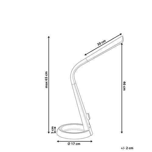 Lampe De Bureau LED Canopus Avec Port USB Noir