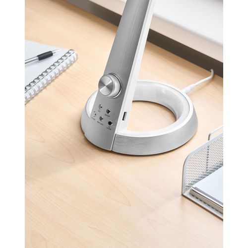 Lampe De Bureau LED Canopus Avec Port USB Argenté