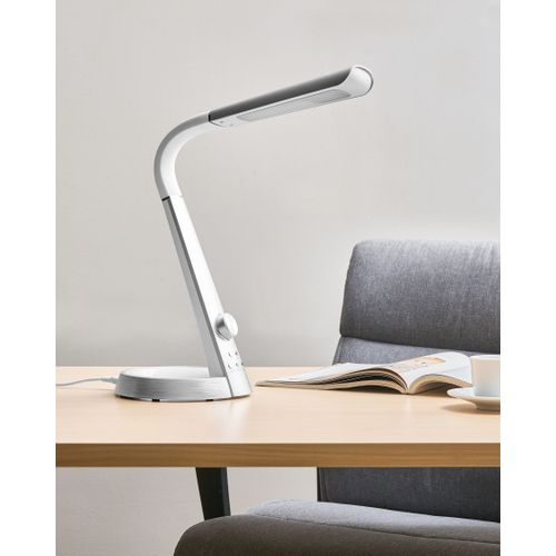 Lampe De Bureau LED Canopus Avec Port USB Argenté