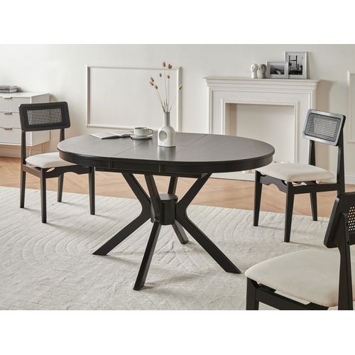 Table De Salle à Manger Extensible Tymis Chêne Noir 107/137 Cm 107 Cm