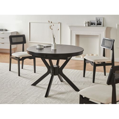 Table De Salle à Manger Extensible Tymis Chêne Noir 107/137 Cm 107 Cm