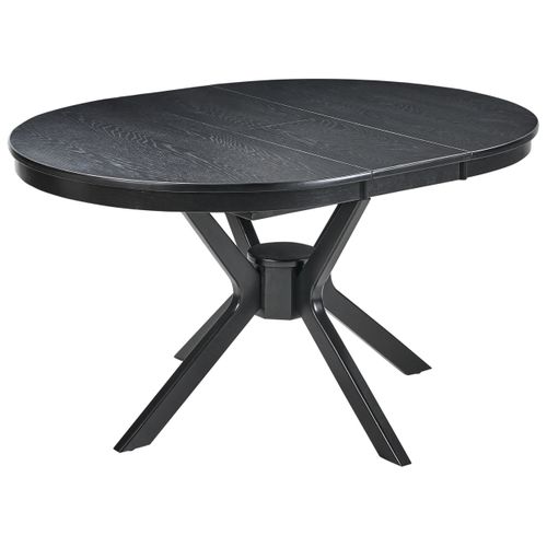 Table De Salle à Manger Extensible Tymis Chêne Noir 107/137 Cm 107 Cm