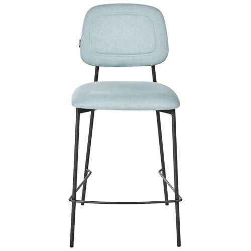 Lot De 2 Chaises De Bar Duette Tissu Bleu Clair