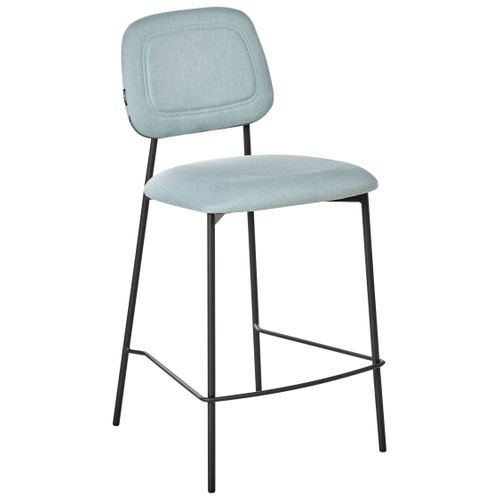 Lot De 2 Chaises De Bar Duette Tissu Bleu Clair