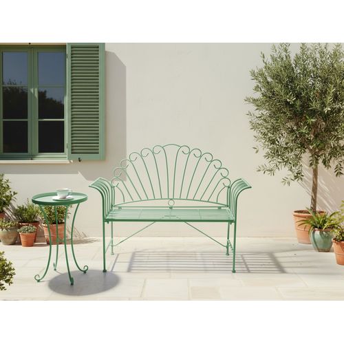 Banc De Jardin Cavinia 125 Cm Métal Vert
