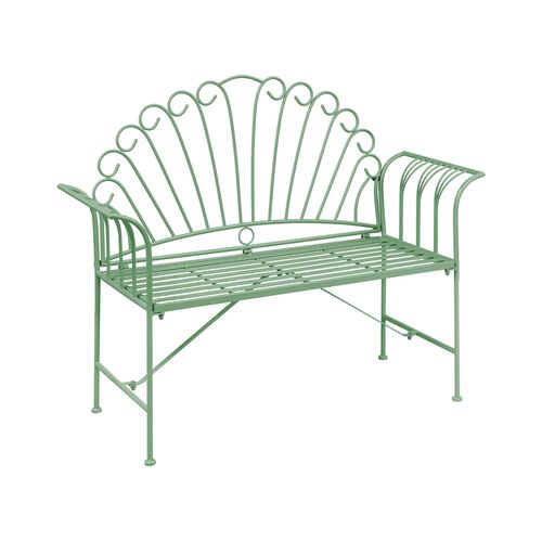 Banc De Jardin Cavinia 125 Cm Métal Vert