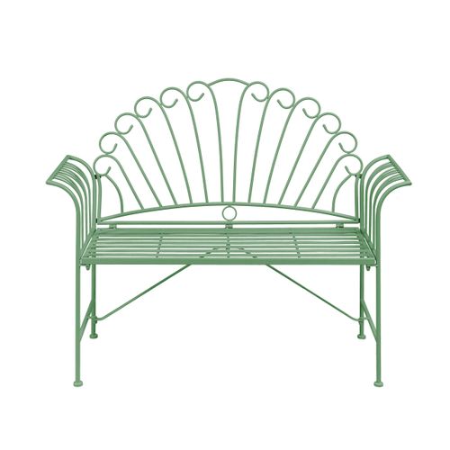 Banc De Jardin Cavinia 125 Cm Métal Vert