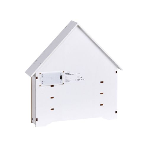 Décoration De Noël LED Mjosa Calendrier De L'avent 33 Cm Blanc