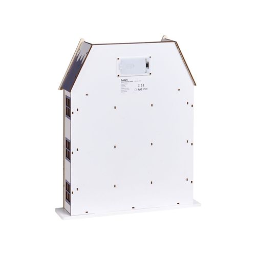 Décoration De Noël LED Femund Calendrier De L'avent 40 Cm Blanc