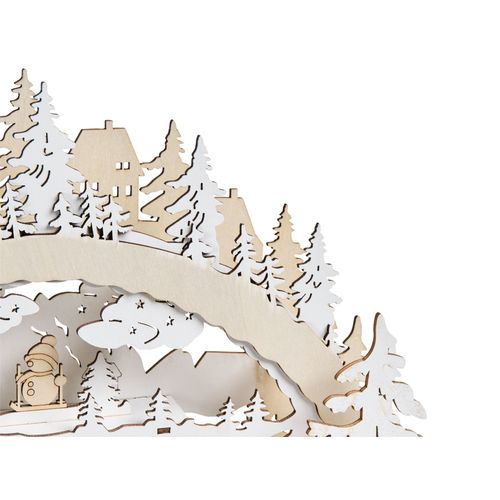 Décoration De Noël LED Goksjo 33 Cm Marron Clair