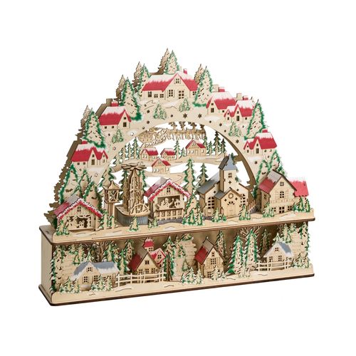 Décoration De Noël LED Bolkesjo 39 Cm Marron Clair