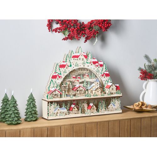 Décoration De Noël LED Bolkesjo 39 Cm Marron Clair